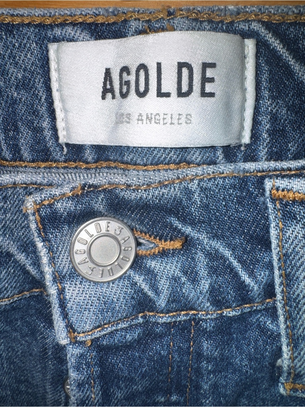 Agolde High Rise Riley jeans size 23 - Picture 3 of 6
